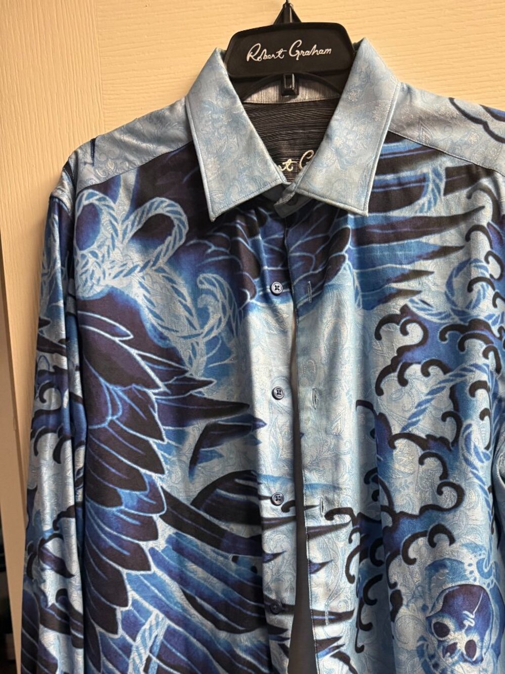 Robert Graham Long-Sleeve Button-Down Shirt Size L great condition